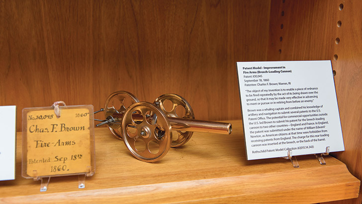 Charles F. Brown received a patent in 1960 for his innovation that improved the transport and operation of the breech-loading cannon//Photos courtesy of Hagley Museum and Library.