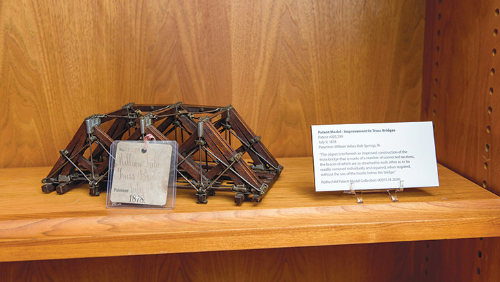 William Irelan of Iowa received a patent in 1878 for his improvement to the truss bridge, which included detachable parts.
