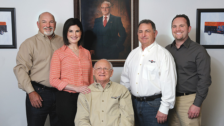 Pictured above: Brian Frederick, Alexis Dzielak, Robert Frederick Sr., Robert Frederick Jr., and Robert Grabill