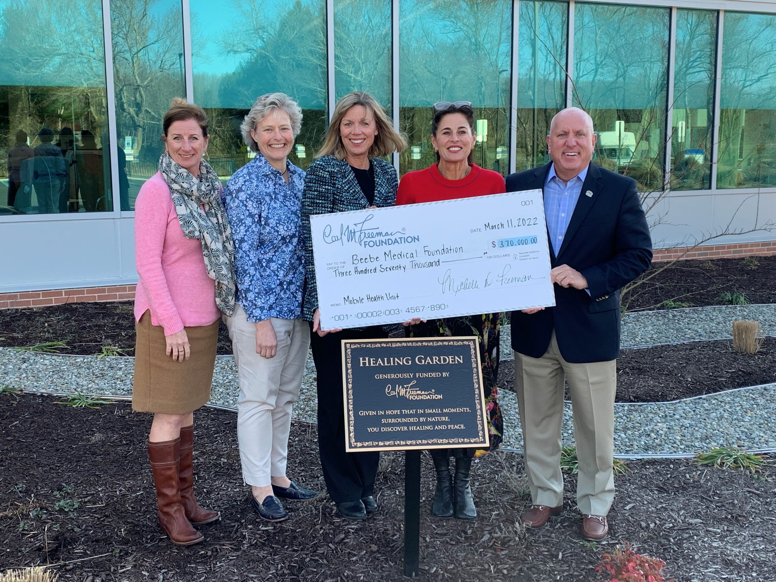 Carl M. Freeman Foundation donates 370K to Beebe Medical Foundation DBT