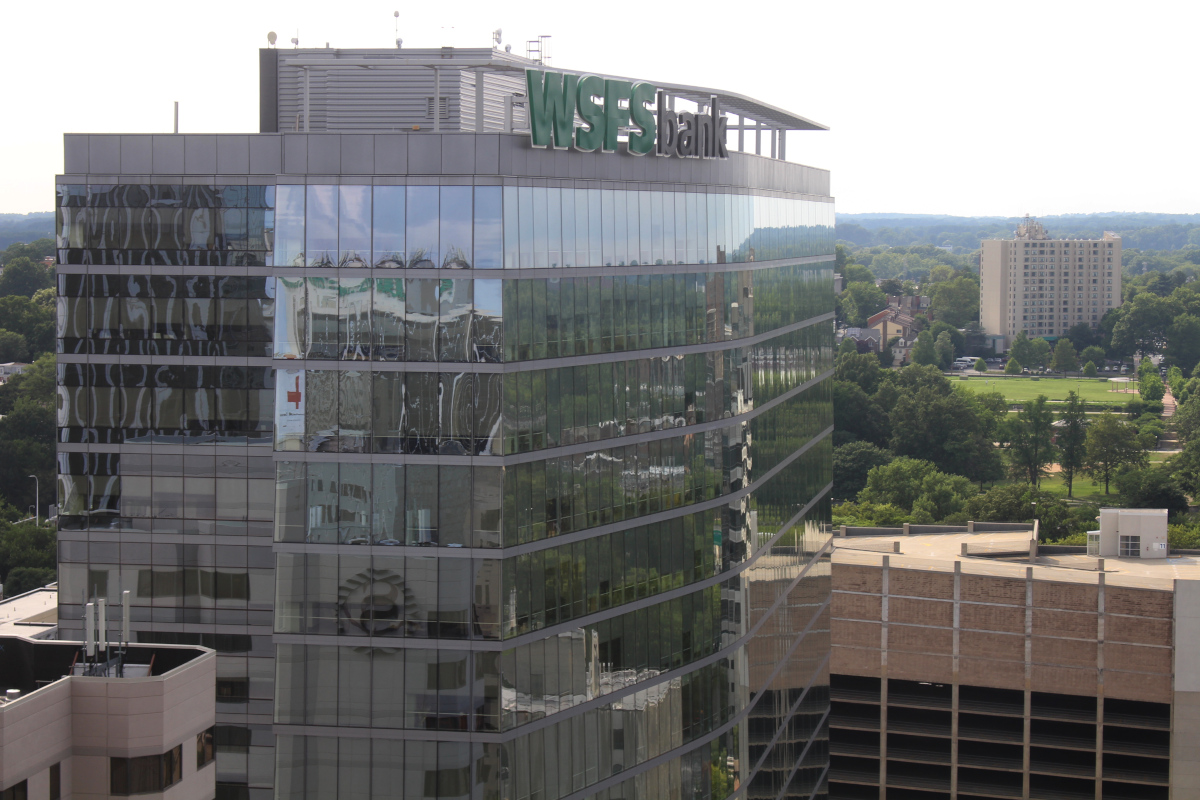 A senior vice president at WSFS Bank was on her way home from the bank's Wilmington headquarters, seen here, when she was struck by a stray bullet. She died less than three days later. | DBT PHOTO BY JACOB OWENS